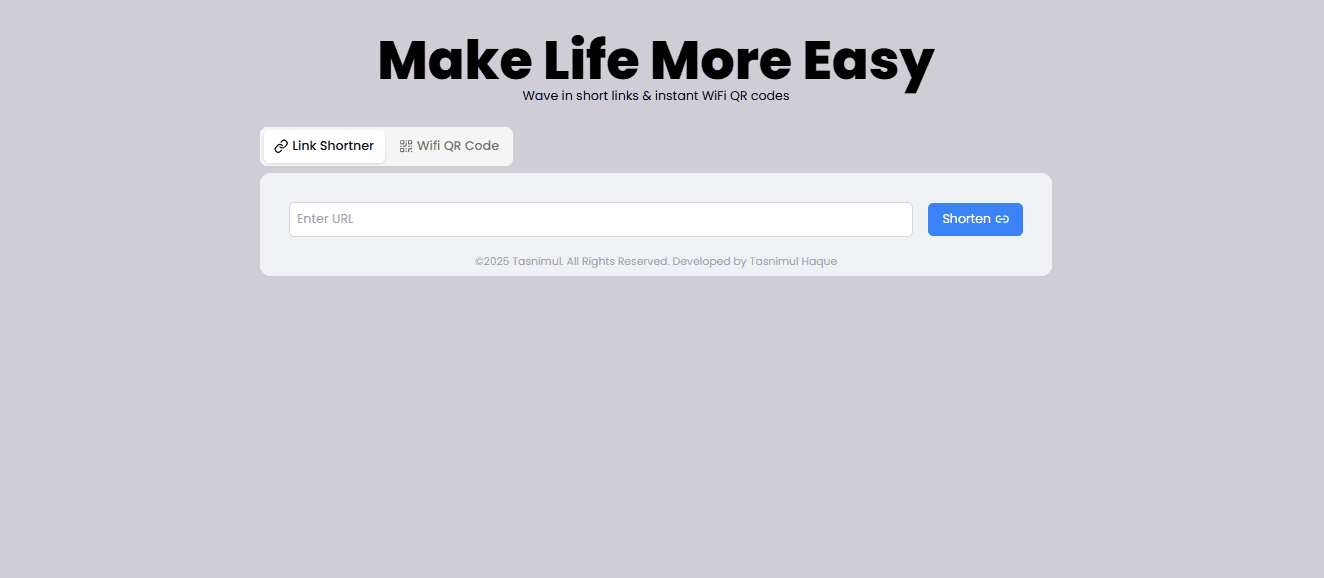 TinyWaveQR project screenshot