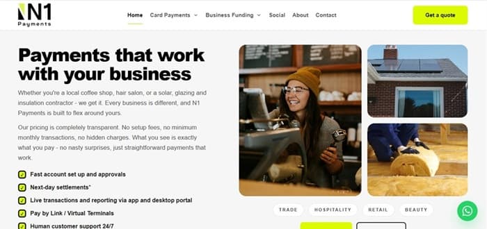 N1 Payments project screenshot